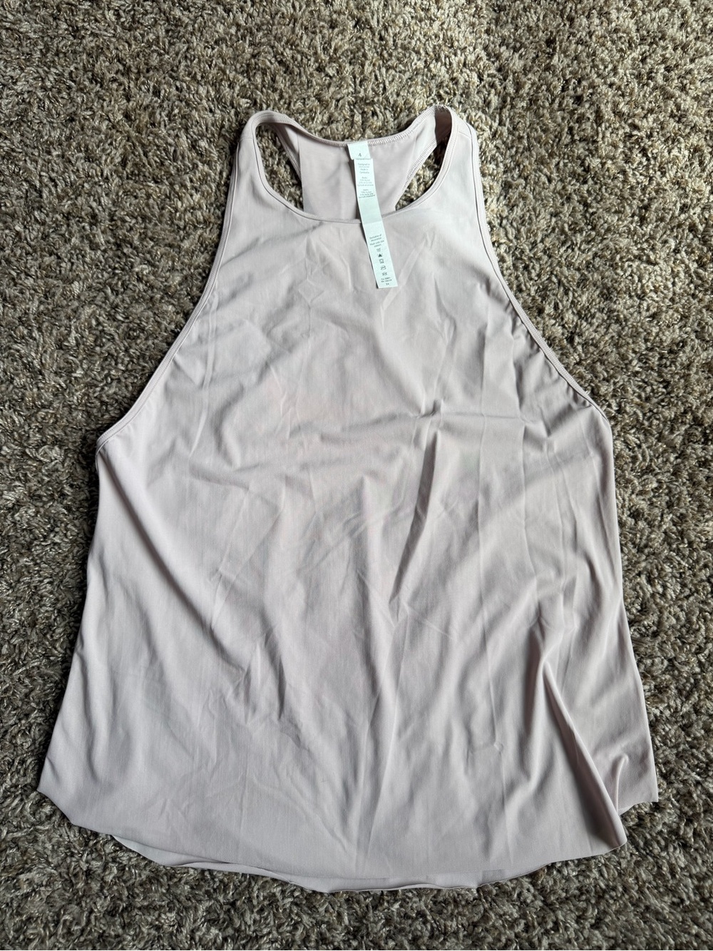 lululemon athletica High-Neck Racerback Tank - Pale Blush - Size 4